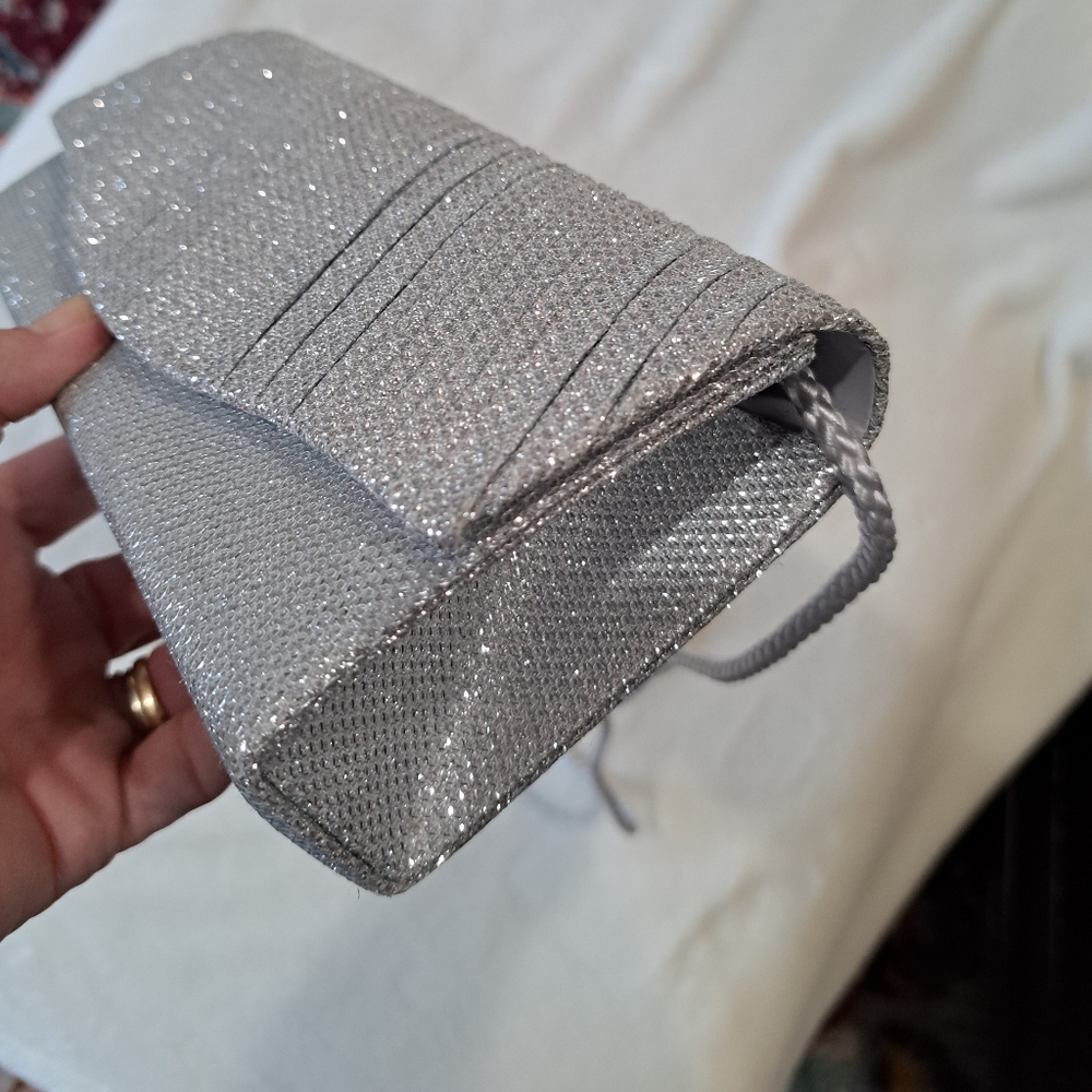 Silver ladies clutch